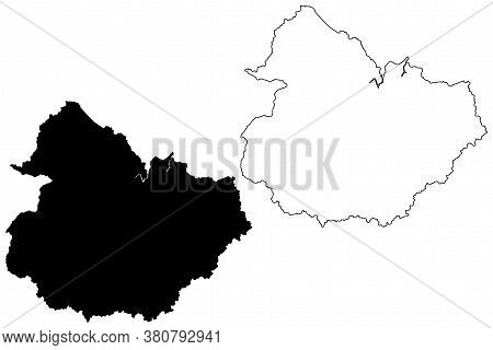 Elliott County, Kentucky (u.s. County, United States Of America, Usa, U.s., Us) Map Vector Illustrat