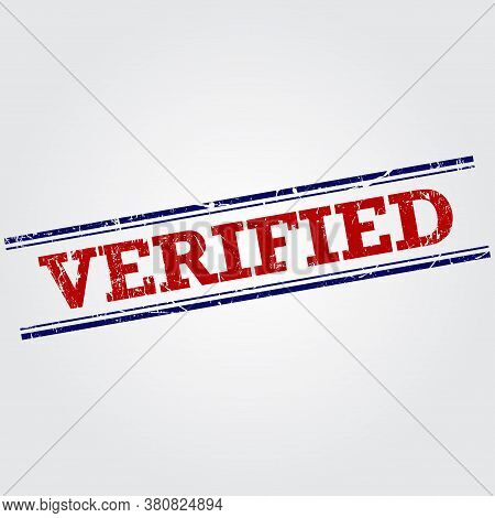 Verified vintage stamp sign design vector for multiple use