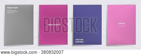 Simple Covers Linear Design. Radial Semicircle Geometric Lines Patterns. Linear Backgrounds For Note