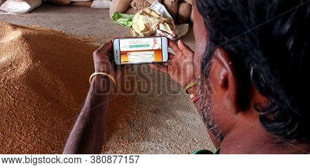 District Katni, India - September 20, 2019: Pradhan Mantri Sahaj Bijli Har Ghar Yojana Saubhagya Log
