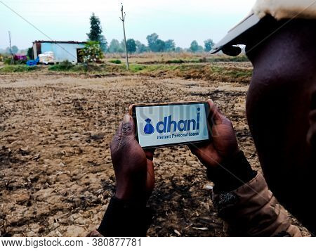 District Katni, India - December 20, 2019: Indiabulls Conglomerate Dhani Instant Loan Logo Presented