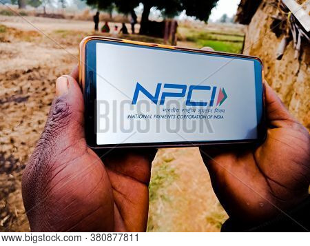 District Katni, India - December 20, 2019: Npci National Payments Corporation Of India Logo Presente