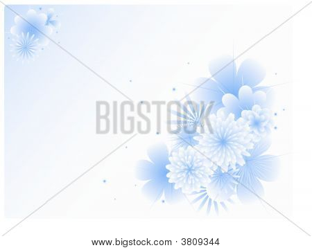 Flower baggrund om vinteren