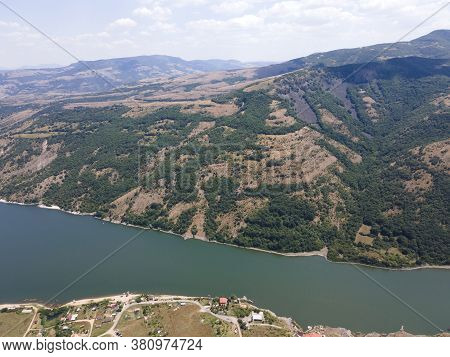 Aerial View Of Studen Kladenets Reservoir, Kardzhali Region, Bulgaria