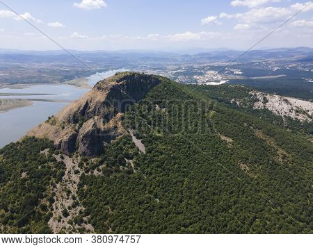 Aerial View Of Studen Kladenets Reservoir, Kardzhali Region, Bulgaria