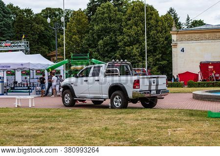 Kyiv, Ukraine - August 12, 2020: Exhibits International Agro-industrial Exhibition 