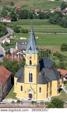 Saint George Parish Church in Desinic, Croatia