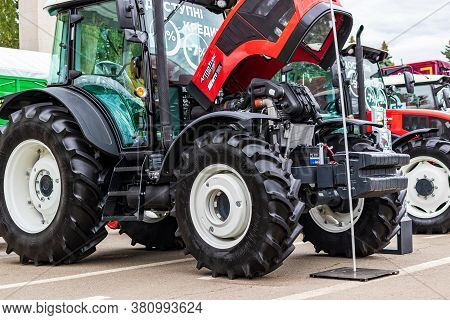 Kyiv, Ukraine - August 12, 2020: Exhibits International Agro-industrial Exhibition 