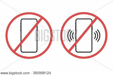 Sign Off The Phone, And Whether The Sound. Vector.