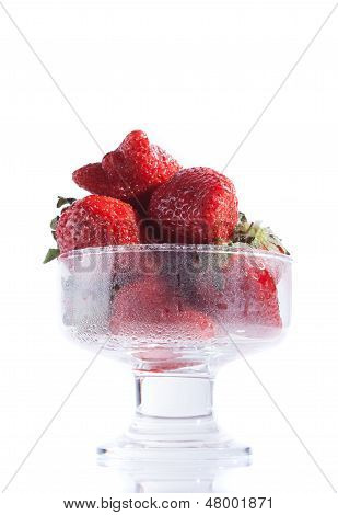 Dessert of strawberries