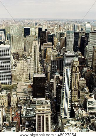 Letecký pohled na New York City (USA)