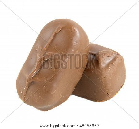 Deux bonbons de chocolat