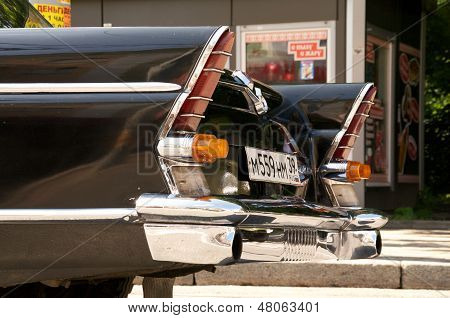 Rear fins of retro car Chayka