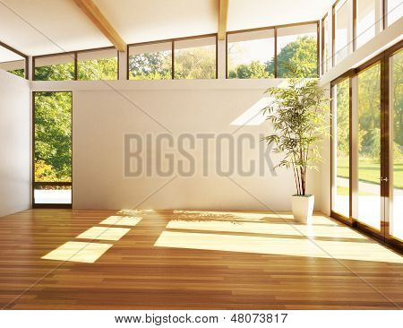 Empty room of business, or residence