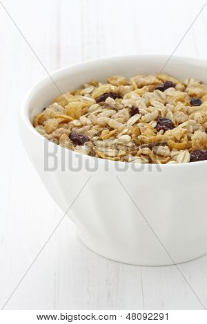 Delicious And Healthy Muesli Cereal