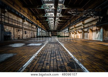 Abandoned Vehicle Repair Station Inside