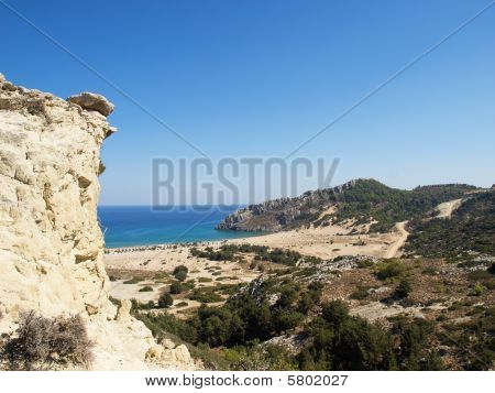 Plaża Tsampika.