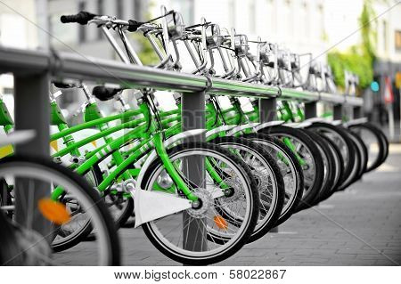 Rent A Green Bicycle