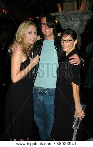 Jennifer Leeser with Andrew Doebler and Eva DiShanni at the Birthday Party for Jennifer Leeser. Medusa Lounge, Los Angeles, CA. 09-25-08