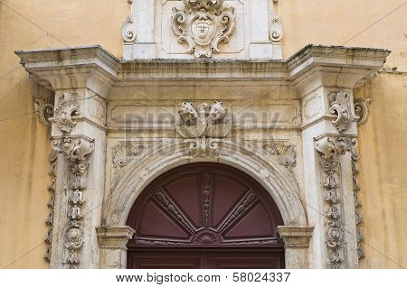 Caputo Palace. Tricase. Puglia. Italy.