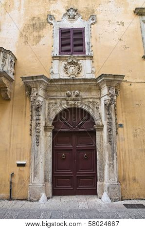 Caputo Palace. Tricase. Puglia. Italy.