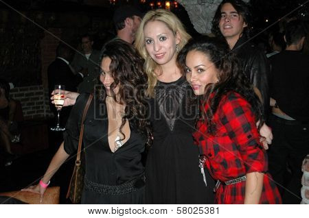 Janice Murillo with Jennifer Leeser and Janina Murillo  at the Birthday Party for Jennifer Leeser. Medusa Lounge, Los Angeles, CA. 09-25-08