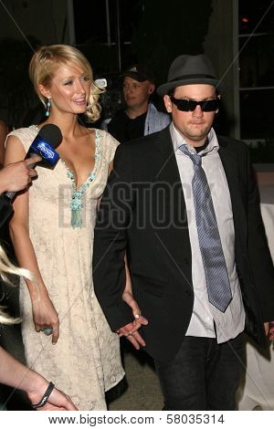 Paris Hilton and Benji Madden  at Sober Day USA 2008 Presented by the Brent Shapiro Foundation for Alcohol and Drug Awareness. Private Residence, Beverly Hills, CA. 05-17-08