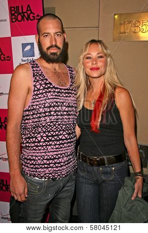 Sanoe Lake and husband Michael  at the 2nd Annual Design for Humanity Event. Spider Club, Hollywood, CA. 06-04-08