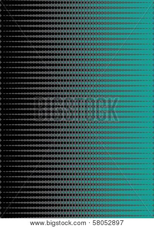 green and black halftone