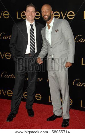 Frederic de Narp and Common  at Cartier's 3rd Annual Loveday Celebration. Private Residence, Bel Air, CA. 06-18-08