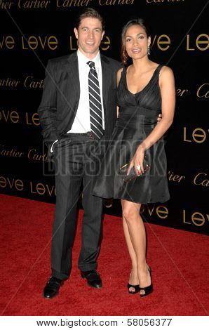 Frederic de Narp and Rosario Dawson  at Cartier's 3rd Annual Loveday Celebration. Private Residence, Bel Air, CA. 06-18-08