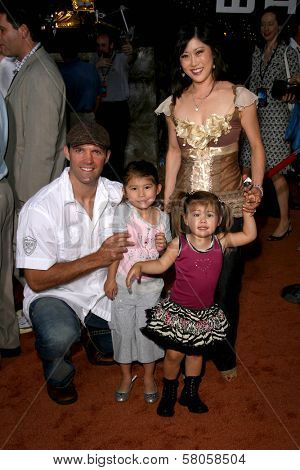 Kristi Yamaguchi and family  at the World Premiere of 