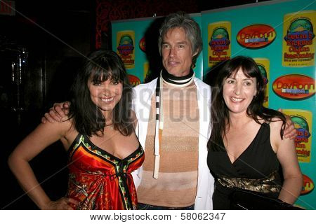 Devin DeVasquez with Ronn Moss and friend  at Devin DeVasquez's Birthday Party. Beso, Hollywood, CA. 06-25-08