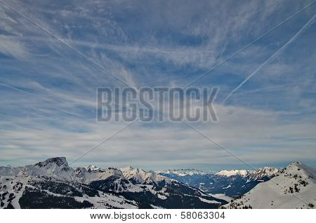 Mountains Of Nassfeld In Austria
