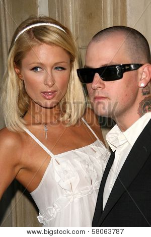 Paris Hilton and Benji Madden  at the Gallery Opening of 