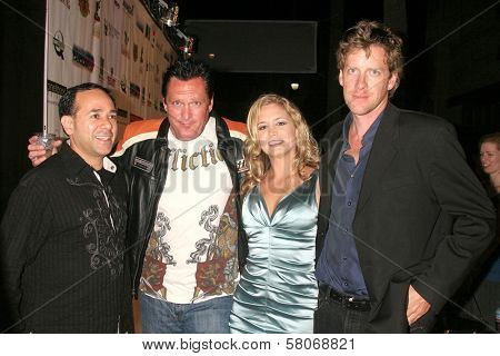 Michael Madsen with Heather Storm and Declan Joyce  at the world premiere screening of 