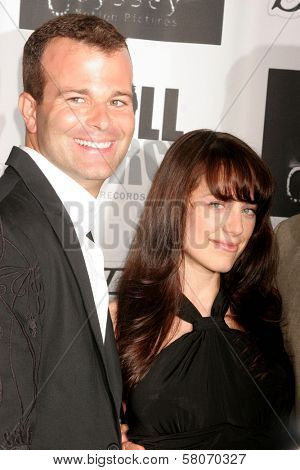 Frank Krueger and Mackenzie Firgens  at the Los Angeles Premiere of 