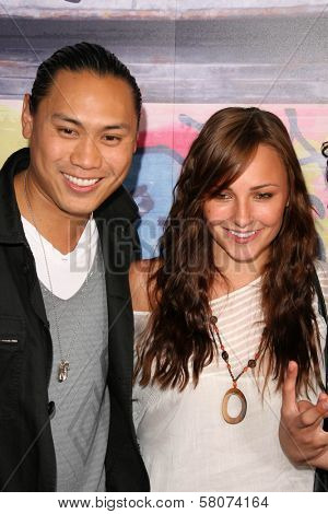 Jon Chu and Briana Evigan  at the DVD Release Party for 