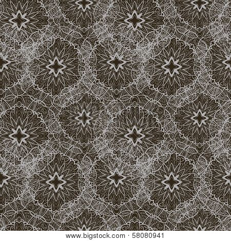 Seamless Abstract Monochrome Pattern