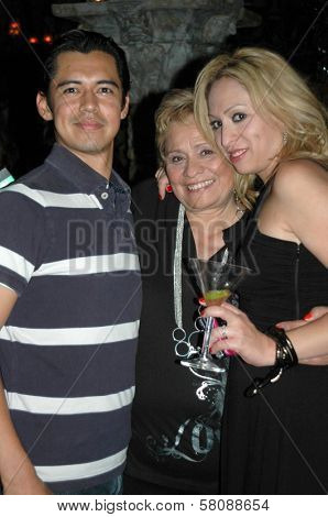 Rony Vega with LuLu Castro and Jennifer Leeser  at the Birthday Party for Jennifer Leeser. Medusa Lounge, Los Angeles, CA. 09-25-08