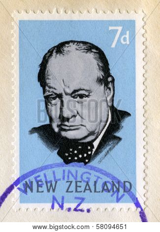 Winston Churchill Postage Stamp (new Zealand)