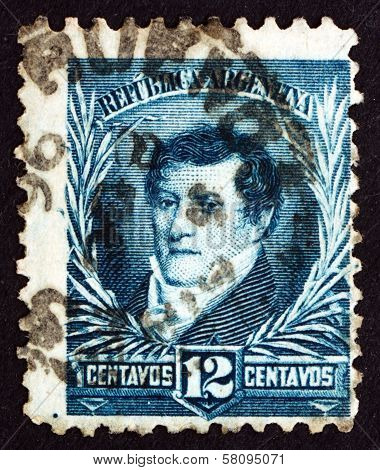 Postage Stamp Argentina 1893 Manuel Belgrano
