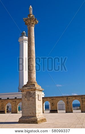 Lighthouse of Santa Maria di Leuca. Puglia. Italy.