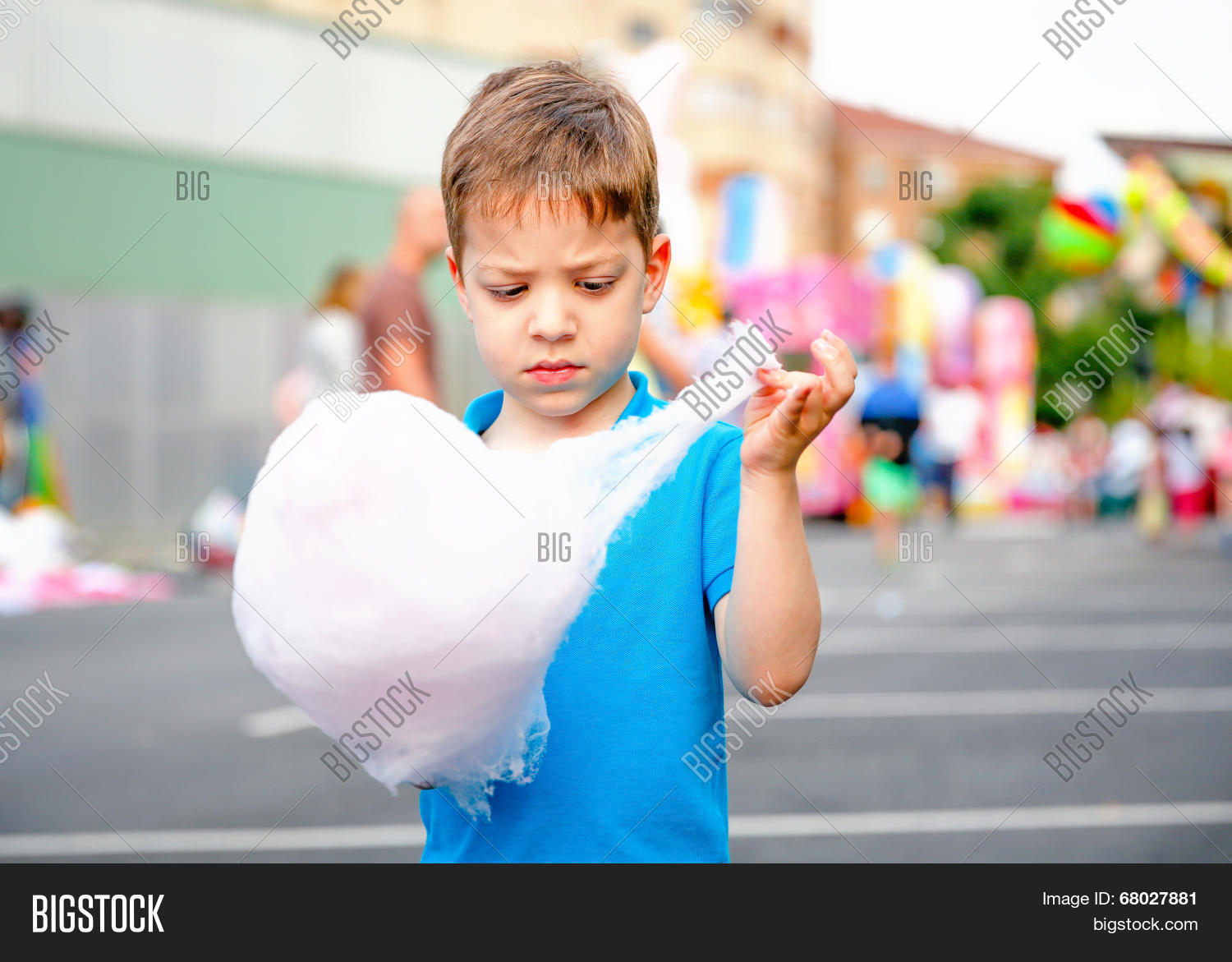 Cute Kid Eating Cotton Image & Photo (Free Trial) Bigstock