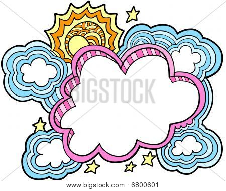 Doodle schizzo disegno vettoriale