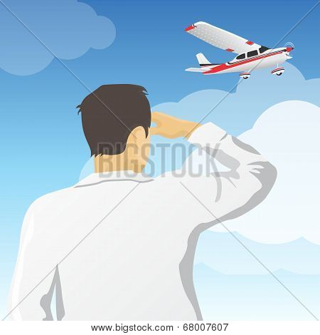 Dreaming man back