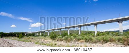Railroad Bridge For Tgv In France