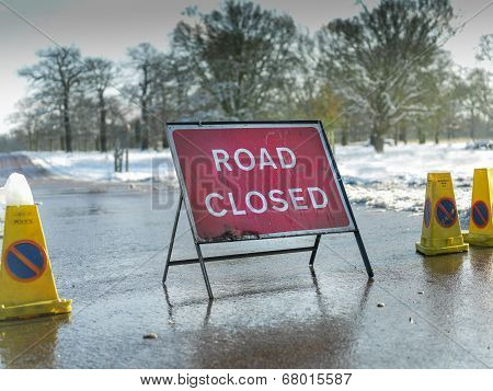 Closed Road Sign