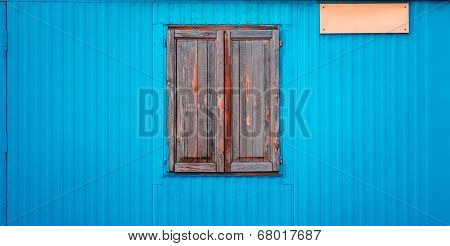 old closed window