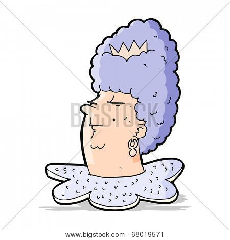 cartoon queen head
